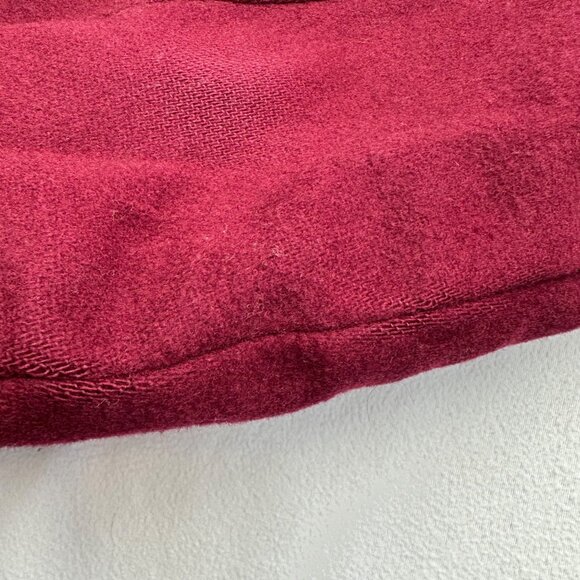 Vintage 80s LL Bean Plaid Lined Wool Bomber Jacket Coat Mens Size Large Red READ - Picture 16 of 16